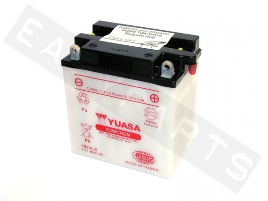 Batterie YUASA YB10L-B 12V-11Ah (avec entretien, sans acide)