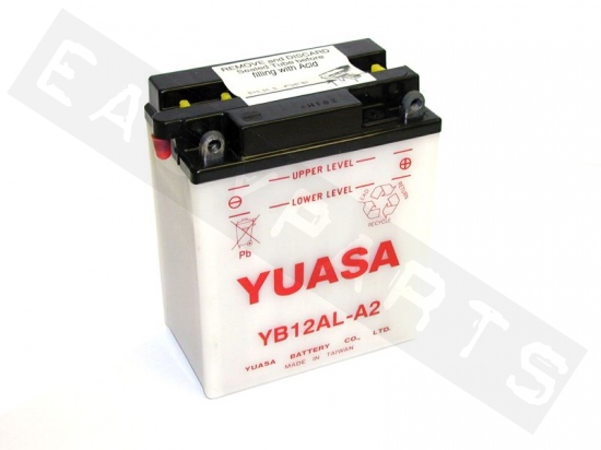 Batterie YUASA YB12AL-A2 12V-12Ah (avec entretien, sans acide)