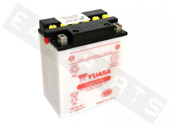 Batterie YUASA YB14L-A2 12V-14Ah (avec entretien, sans acide)