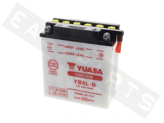 Batterie YUASA YB5L-B 12V-5Ah (avec entretien, sans acide)