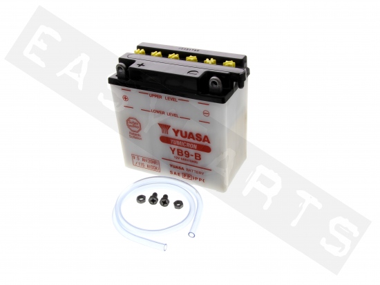 Batterie YUASA YB9-B 12V-9Ah (avec entretien, sans acide)