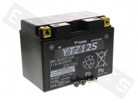 Batterie YUASA YTZ12S 12V 11Ah MF (Wartungsfrei, mit Gel)