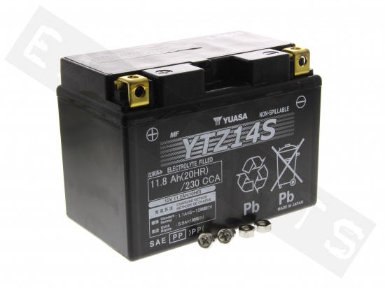 Batteria YUASA YTZ14S 12V 11,2Ah (gel)
